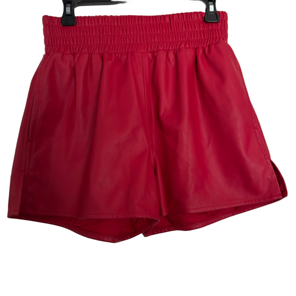 the skinny’s Pants - The Skinny’s Red faux leather Women's boxer Shorts size small